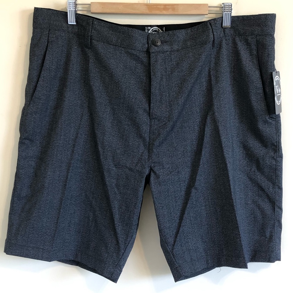 Vintage 1946 Blue/Green Flat Front Golf Shorts - Picture 3 of 14